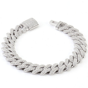 Charme en moissanite plaqué platine argent sterling de 7 à 26 pouces, vente en gros directe d'usine, tendance sur les réseaux sociaux, pour anniversaire d'enfant, troisième anniversaire - Product Image 5