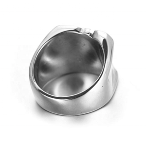 Nhẫn Bạc Đánh Bóng Cao Cho Nam Nhẫn Biker Số 13 May Mắn Bằng Thép Không Gỉ Tùy Chỉnh Cá Tính - Product Image 4