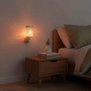 Ceramic Himalayan <strong>Rock</strong> <strong>Salt</strong> <strong>Lamp</strong> with Hollow Air Purifier and Night Light Warm White ETL CE SAA CB BS Plug-In Electric Source - Product Image 2