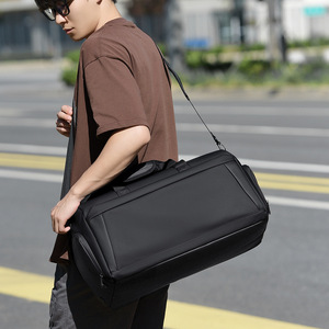 Custom Size Minimalist Portable Duffle Bag With Independent Shoe Compartment Handheld Travel Bag <b>Trolley</b> Sleeve Fitness Gym Bag - Product Image 6