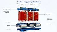 Transformateur sec à résine coulée SCB13 de 2500 kVA, triphasé, 10 kV/400 V, faible perte, économie d'énergie, pour postes de transformation intérieurs