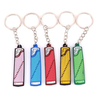 Vente en gros Cadeau de haute qualité Mignon Instrument de musique Guitare Conception Célèbre Marque PVC souple Porte-clés