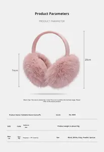 Paraorecchie Invernali Stile Coreano per Donne, Pieghevoli, Antifreddo, Antivento, 100% Poliestere per Studenti e Impiegati - Product Image 6