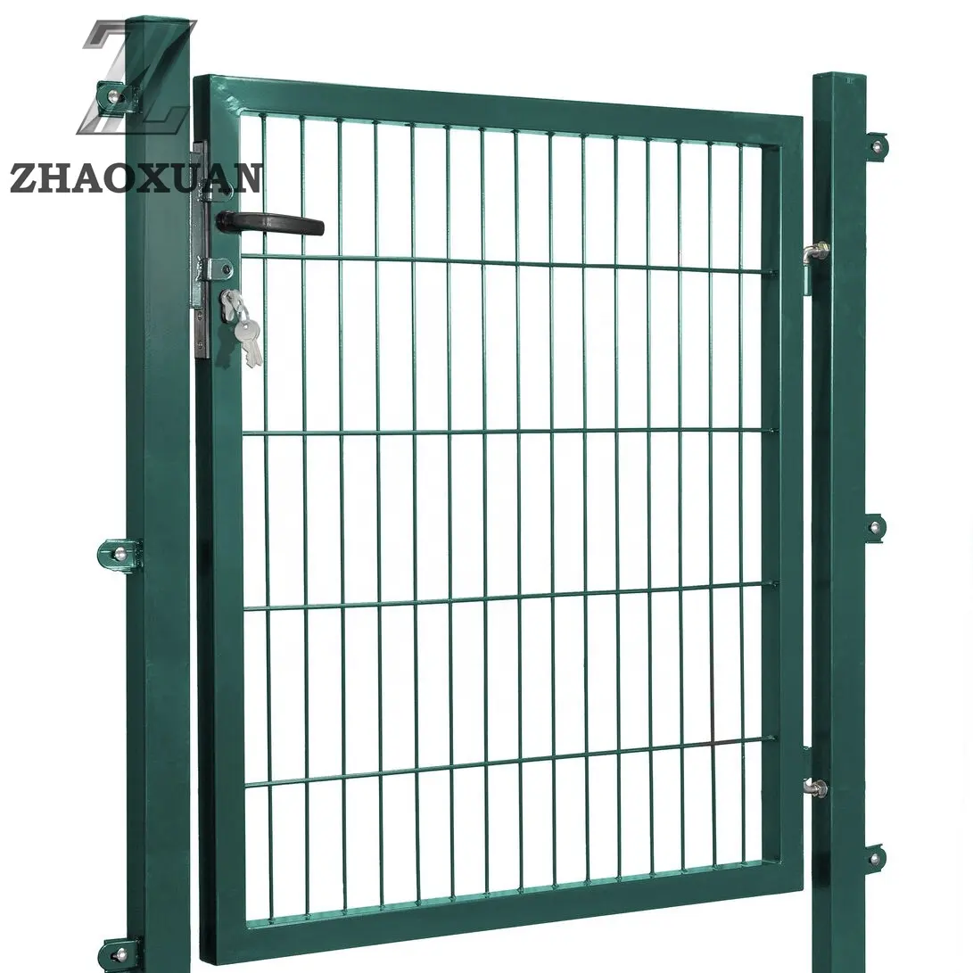 Low Carbon Eco-Friendly Requirement Color Iron Gate Design Swing Gate For Sale