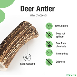 ของเล่นสุนัขเพื่อความปลอดภัยในการปรับแต่งทุกขนาดให้สุนัขเขากวางเขากวางเขากวางธรรมชาติ - Product Image 2