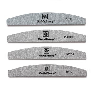 80/80 Grit Nail tập tin Nhà máy chuyên nghiệp biểu tượng tùy chỉnh đóng gói 100/180/240 Grit Hàn Quốc vuông Nửa Mặt Trăng Zebra Nail tập tin - Product Image 5