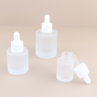 Nouvelle Bouteille compte-gouttes en verre plat épais pour Sérums et Essences de Soin de la Peau 15ml 30ml 50ml 100ml, Masques Faciaux, Mascara