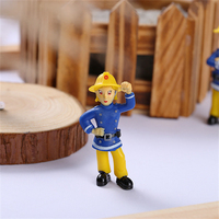 Vente en gros de 12 figurines d'action de dessin animé, pompier Sam, petites figurines d'action de dessin animé 3D, jouets pour enfants, cadeaux, ornements, dérivés d'animation
