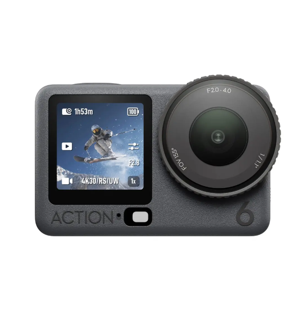 Osmo Action 6 Standard Combo Adventure 8K Ultra HD Vlog Camera Multiple Image Stabilization Long Battery 1/1.1-inch CMOS MicroSD