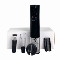 Excellent coffret cadeau tire-bouchon électrique automatique à piles pour bouteilles de vin et bouchons