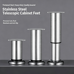Pieds de nivellement pour machine, pieds de machine réglables robustes avec base en caoutchouc, niveleurs anti-vibrations pour équipement, convoyeur - Product Image 4