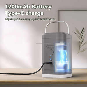 Bomba infladora de tubo remolcable inflable pequeña eléctrica, Mini soplador de aire portátil, Inflador de neumáticos de mano - Product Image 4