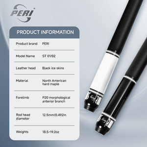 PERI 58" ST Series Professional Lightweight Durable Billiard Cue Stick Set High Quality Maple Shaft 12.5mm Pool Cue - Product Image 3