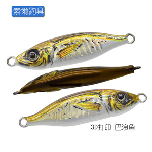 Señuelos luminosos de pesca lenta, anzuelos de pesca lenta, Micro Plantilla de Metal, 20g/30g/40g/60g/80g - Product Image 4