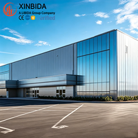 Entrepôt d'atelier métallique, entrepôt préfabriqué en acier certifié CE CWB avec bureau intégré