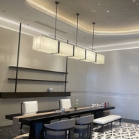 Lustre en albâtre pour salle à manger, îlot de cuisine, hall d'entrée, lampe suspendue longue en marbre, décoration de plafond créative et luxueuse
