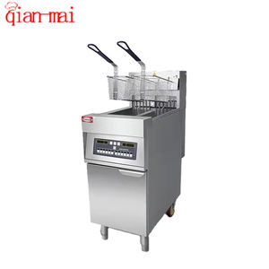 Macchina industriale della friggitrice della patata del hot dog del formaggio coreano EF-28L 15L + 15L commerciale - Product Image 2