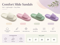 Sandales de plage d'été souples, légères, antidérapantes, respirantes, confortables, tendance, certifiées GRS, écologiques, en EVA