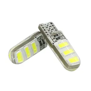 A80 car DC12V t10 w5w 194 canbus 5630 6smd Silicone t10 bulb auto led t10 parking License Plate Light t10 canbus bulb