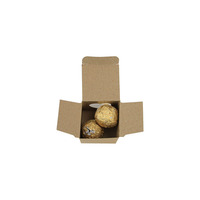 Boîte en papier biodégradable écologique avec fenêtre en forme de cœur, pliable, adaptée aux aliments, pour l'emballage du chocolat, avec logo personnalisé