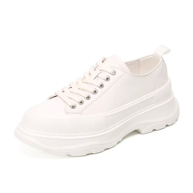 Модные белые Лоферы деловые мужские туфли из натуральной кожи на плоской платформе оксфорды мужские туфли на шнуровке