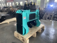 Broyeur forestier pour excavatrice de 2 à 5 tonnes, avec roulement de boîte de vitesses, moteur, dents en carbure, rotor, débroussailleuse hydraulique et châssis en acier robuste