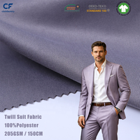 Tela de Poliéster 100% Teñida, Resistente a las Arrugas, para Trajes, Uniformes de Trabajo, Pantalones, Bolsos y Tapicería