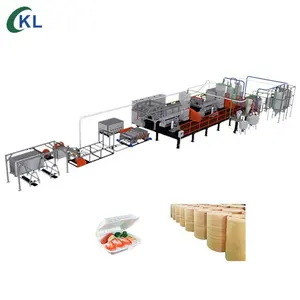 Máquina extrusora de láminas de espuma de coextrusión de tres capas de plástico PET para la fabricación de cajas de alimentos
