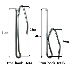 Kim loại s-gấp móc Rod Tieback tường Bracket chuỗi Runner nhựa đường sắt cho treo thuận tiện phụ kiện cho rèm cực theo dõi - Product Image 2
