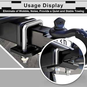 Tendeur d'attelage en acier inoxydable YORGA 1.25 \ "-2 \" stabilisateur anti-hochet crochets de remorquage antirouille pour un remorquage sécurisé - Product Image 5