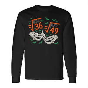Camiseta de manga larga con estampado de Halloween Math Square Root 67 Meme Gen Alpha Six Seven - Product Image 2