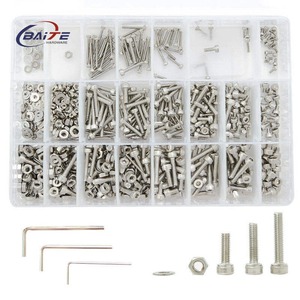 520Pcs M3-M8 S304 Thép Không Gỉ <span class=keywords><strong>Allen</strong></span> Hình Lục Giác Ổ Cắm Cap Hex Vít Bolt Nut Máy Giặt Set Kit - Product Image 6