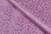 Tissu en brocart de polyester léger et écologique, motif floral abstrait, finition brillante, pour sacs de créateurs pour filles