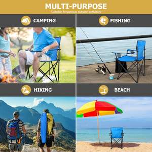En gros Logo Personnalisé Voyage Plage Pelouse Pêche Jardin Parc Chaise Légère Portable Pliant Camping Pique-Nique Randonnée Chaises - Product Image 4