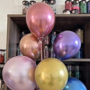 Ballons en latex chromés de qualité supérieure de 10 pouces et 1,8 g, fabriqués sur mesure par l'usine Shuaian, pour la décoration de fête - Product Image 3