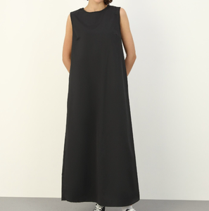 Vestido Largo <span class=keywords><strong>Maxi</strong></span> para Mujer Musulmana, Color Sólido, Sin Mangas, Estilo Chic, Abaya, Ropa de Alta Calidad, Vestidos Línea A, Venta al Por Mayor de Fábrica - Product Image 2
