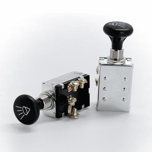 Interruptor de faros delanteros de 12V universal con varilla de tracción de dos/tres posiciones y cuatro pines para coches, camiones, autobuses y yates - Product Image 5