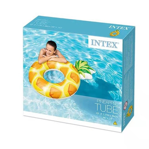B01 Anillo de natación inflable para adultos Verano PVC Piscina Lago Flotador Piña Tubo Inflable Lilo con cuello - Product Image 3