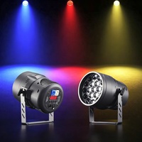 Projecteur LED Zoom Par 19x15W RGBW 4-en-1 avec anneau halo, réglable de 10 à 40 degrés, DMX512, éclairage de scène pour DJ, discothèque, mariage, événement