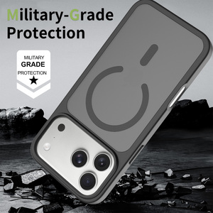 <span class=keywords><strong>Precio</strong></span> al por mayor para funda de teléfono <span class=keywords><strong>iPhone</strong></span> 18 17 <span class=keywords><strong>Pro</strong></span> <span class=keywords><strong>Max</strong></span> con soporte magnético, híbrida de TPU y PC, parte trasera mate, accesorios, productos de moda, al por mayor - Product Image 4