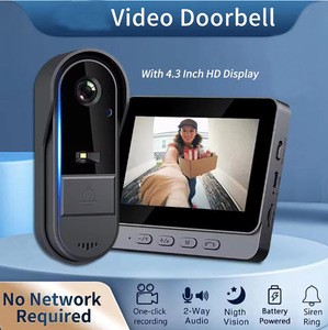 Timbre de Puerta Inteligente Inalámbrico con WiFi Android M15S, Pantalla OLED, Resistente al Agua IP65, Visión Nocturna HD, Gran Angular, Batería de Larga Duración - Product Image 1
