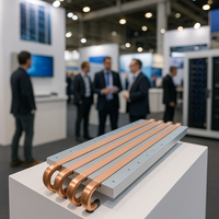 Radiateur de refroidissement liquide en aluminium personnalisé, plaque froide, usinage CNC, tube en cuivre collé à l'époxy, profilé