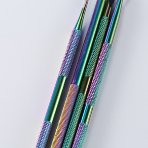 Suministro directo de fábrica de lima de uñas de doble punta, removedor de cutículas y empujador de esmalte; herramienta colorida para decoración de uñas transfronteriza - Product Image 2