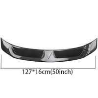 Extension de lèvre d'aile arrière d'aileron arrière d'aile arrière d'aspect de fibre de carbone pour Honda Accord 9th Gen 2013