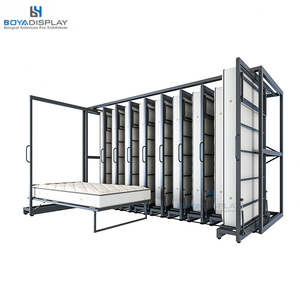 Expositor de Colchones Giratorio Extraíble Personalizado, Soporte de Metal Saxony Deslizante para Colchones Plegables para Sala de Exposiciones - Product Image 1