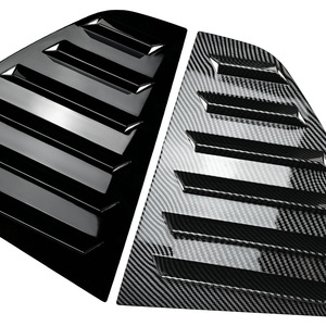 Louvered <b>Car</b> <b>Decal</b> For Volkswagen Golf 8 Mk8 2020+ Piano Black Carbon Fiber Texture Window Sticker Adhesive ABS Material - Product Image 5
