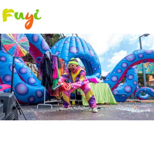 <span class=keywords><strong>Cabina</strong></span> de <span class=keywords><strong>DJ</strong></span> Inflable con Forma de Pulpo LED Grande, Fondo Portátil Inflable para <span class=keywords><strong>DJ</strong></span>, Decoración para Fiestas y Eventos - Product Image 3