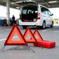 Triangle de signalisation d'urgence portable pour voiture, réflecteur haute visibilité, signalisation de panne routière, signalisation de sécurité, signalisation triangulaire
