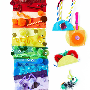 Kit de Manualidades Creativas de Fieltro con Animales, Dinosaurios, Bolas de Pompones, para Principiantes - Product Image 5