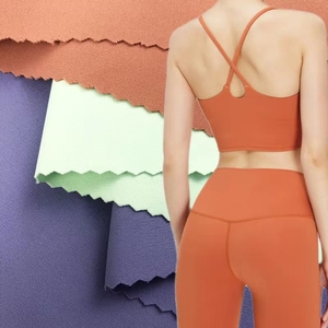 Stock couleurs complet terne 26% spandex 74% polyamide double face sans couture stretch haute densité tissu de sport <span class=keywords><strong>pour</strong></span> leggings - Product Image 5